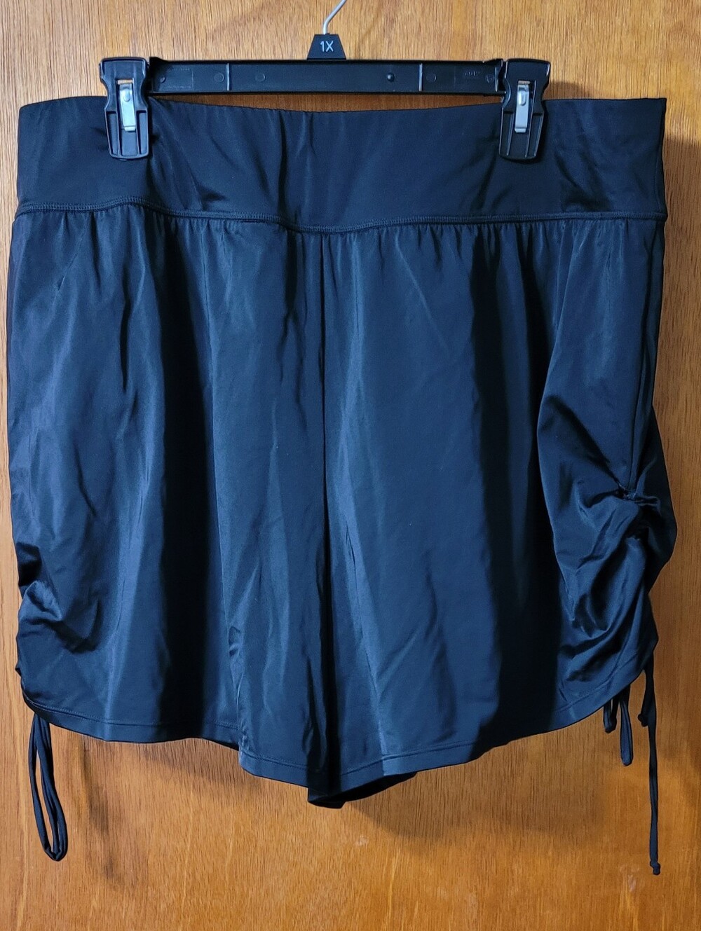 Swim Suits For All Women’s Black Adj. Side Drawstring Swim Shorts Size 22 (1113)